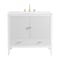 James Martin Vanities 36'' Vanity, Bright White w/ 3 CM White Zeus Quartz Top 485-V36-BW-3WZ - alternate 1